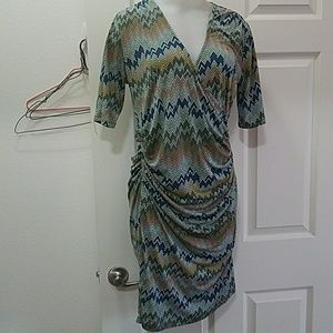 Jennifer Lopez* Midi Zig Zag Dress